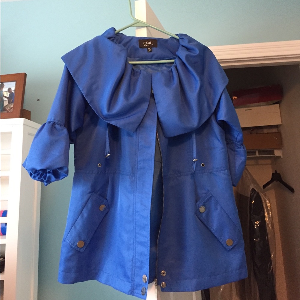 Blue spring jacket